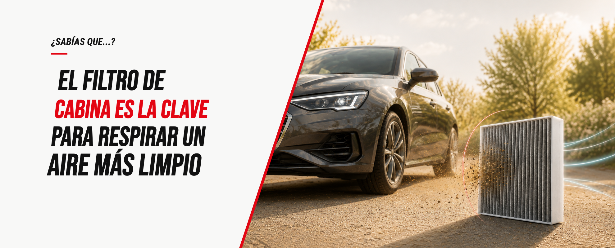 Filtro de cabina en primavera: la clave para respirar un aire más limpio dentro del auto