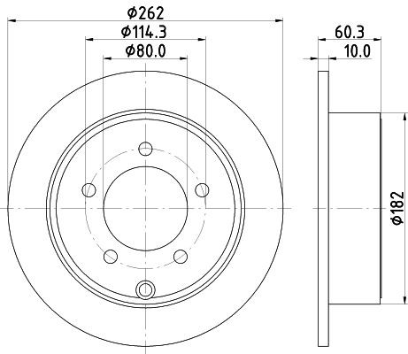 Disco de Freno TRASERO Promax 14-53036 - 2