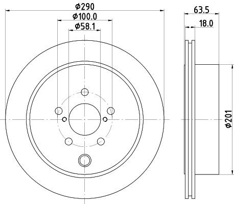 Disco de Freno TRASERO Promax 14-31555 - 2