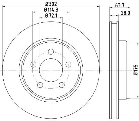 Disco de Freno DELANTERO Promax 14-53042 - 2