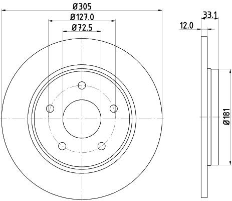 Disco de Freno TRASERO Promax 14-53050 - 2