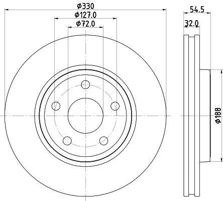 Disco de Freno DELANTERO Promax 14-53062 - 2