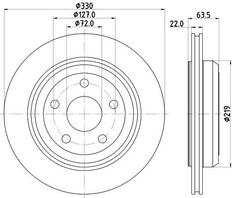 Disco de Freno TRASERO Promax 14-53063 - 2