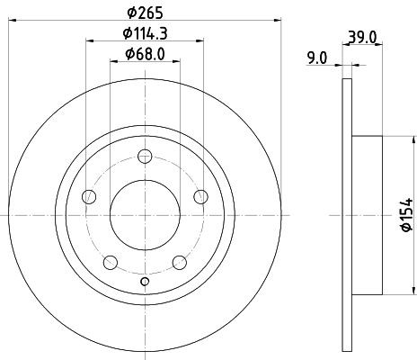 Disco de Freno TRASERO Promax 14-610005 - 2