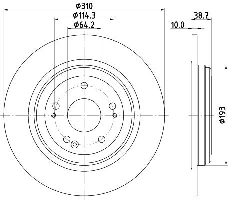 Disco de Freno TRASERO Promax 14-610021 - 2